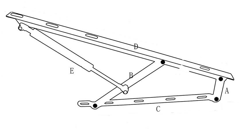 folding <a href=http://www.danaier.com/en/product/ottoman-bed-lift-mechanism-gas-spring.html target='_blank'>bed lift mechanism</a>